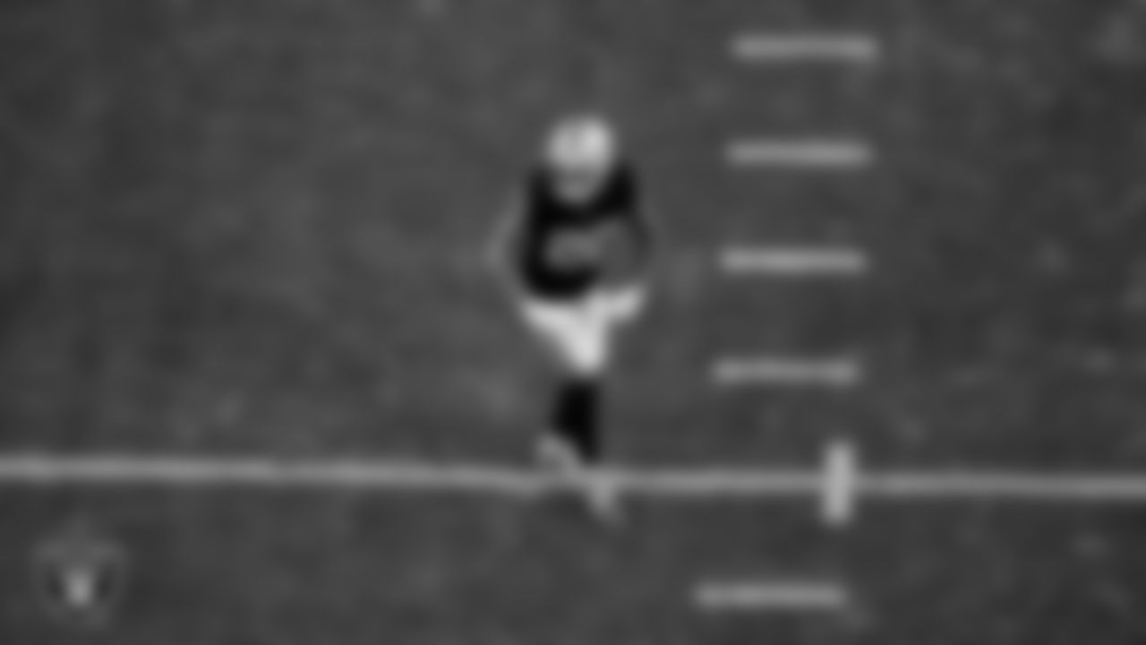 Las Vegas Raiders safety Isaiah Pola-Mao (20) during the regular season home game against the Kansas City Chiefs at Allegiant Stadium.