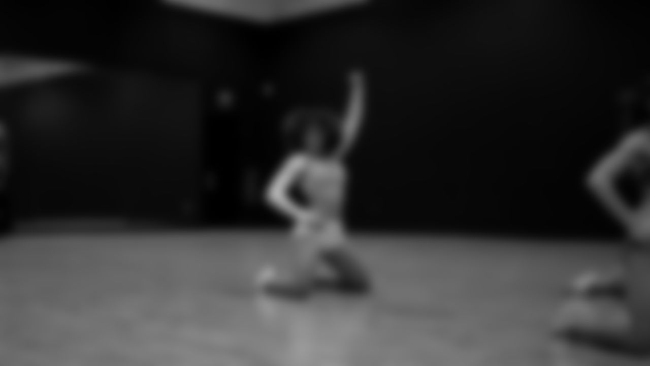 A dancer during a recruitment clinic at The Studio.