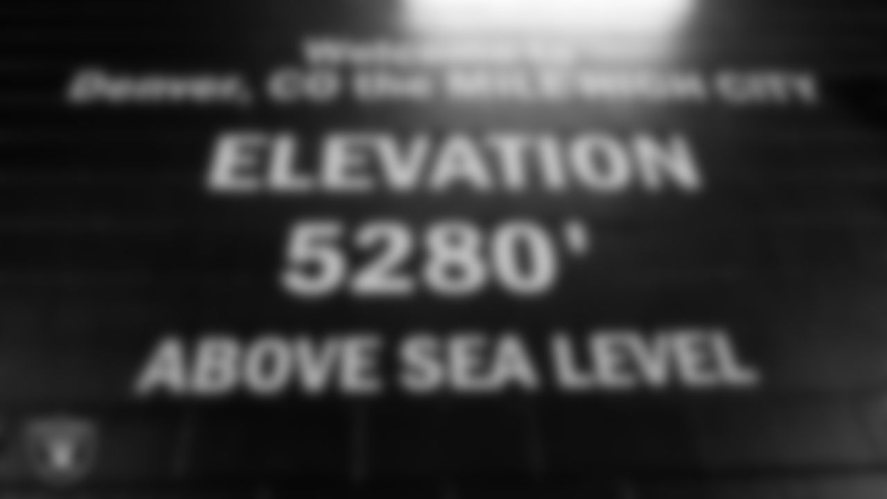 Signage around Empower Field at Mile High before the regular season away game against the Denver Broncos.