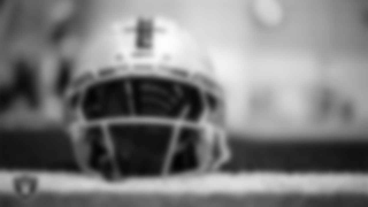 A helmet on the field for practice at 2025 Training Camp at Intermountain Health Performance Center.
