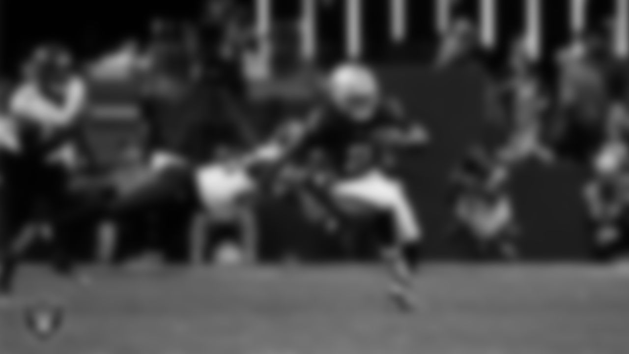 Las Vegas Raiders running back Ashton Jeanty (2) rushes during the regular season home game against the Jacksonville Jaguars at Allegiant Stadium.