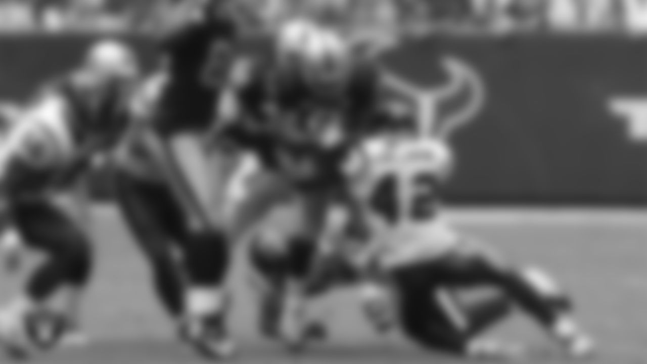 Oakland Raiders running back Amos Zereoue (28) during the regular season away game against the Houston Texans at Reliant Stadium, Sunday, October 3, 2004, in Houston, Texas.