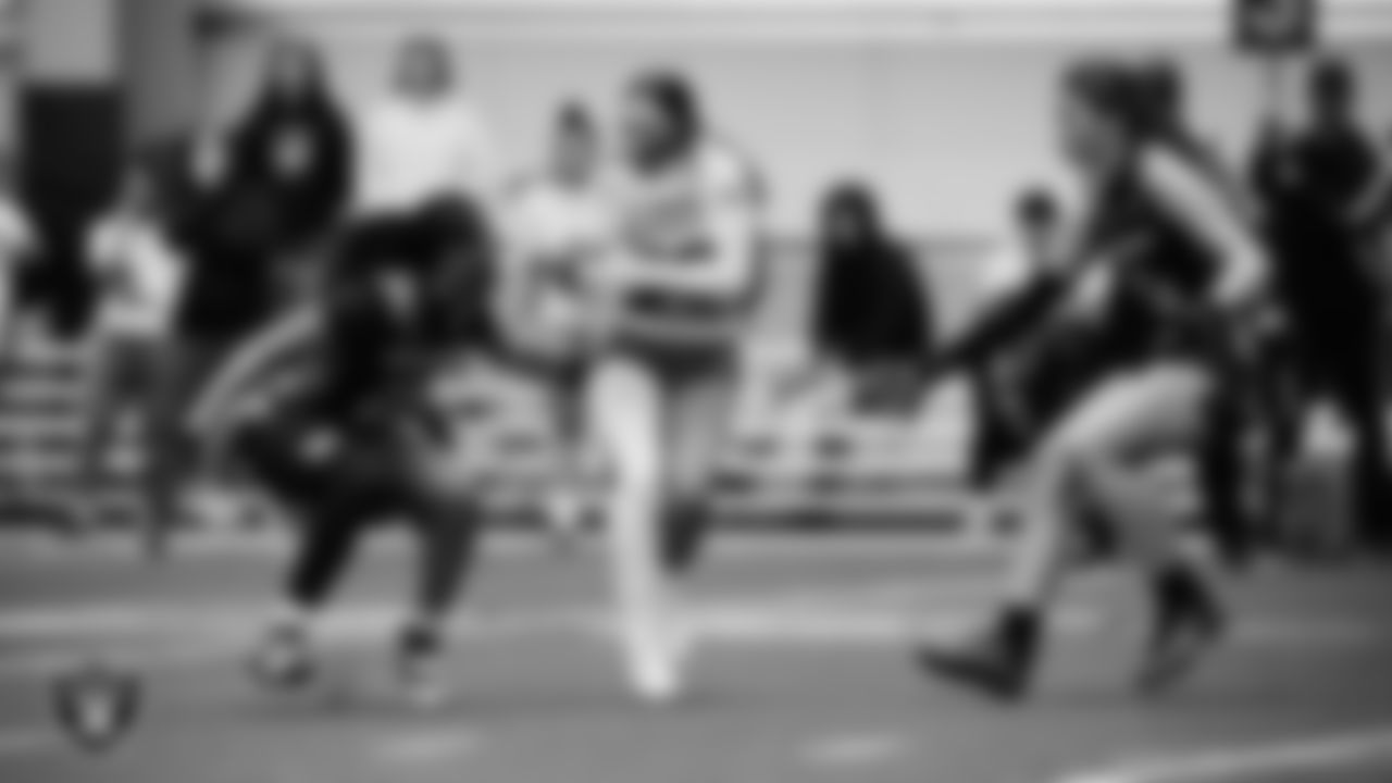 Nevada State University and La Sierra University face off in the inaugural women's flag football game at Intermountain Health Performance Center.