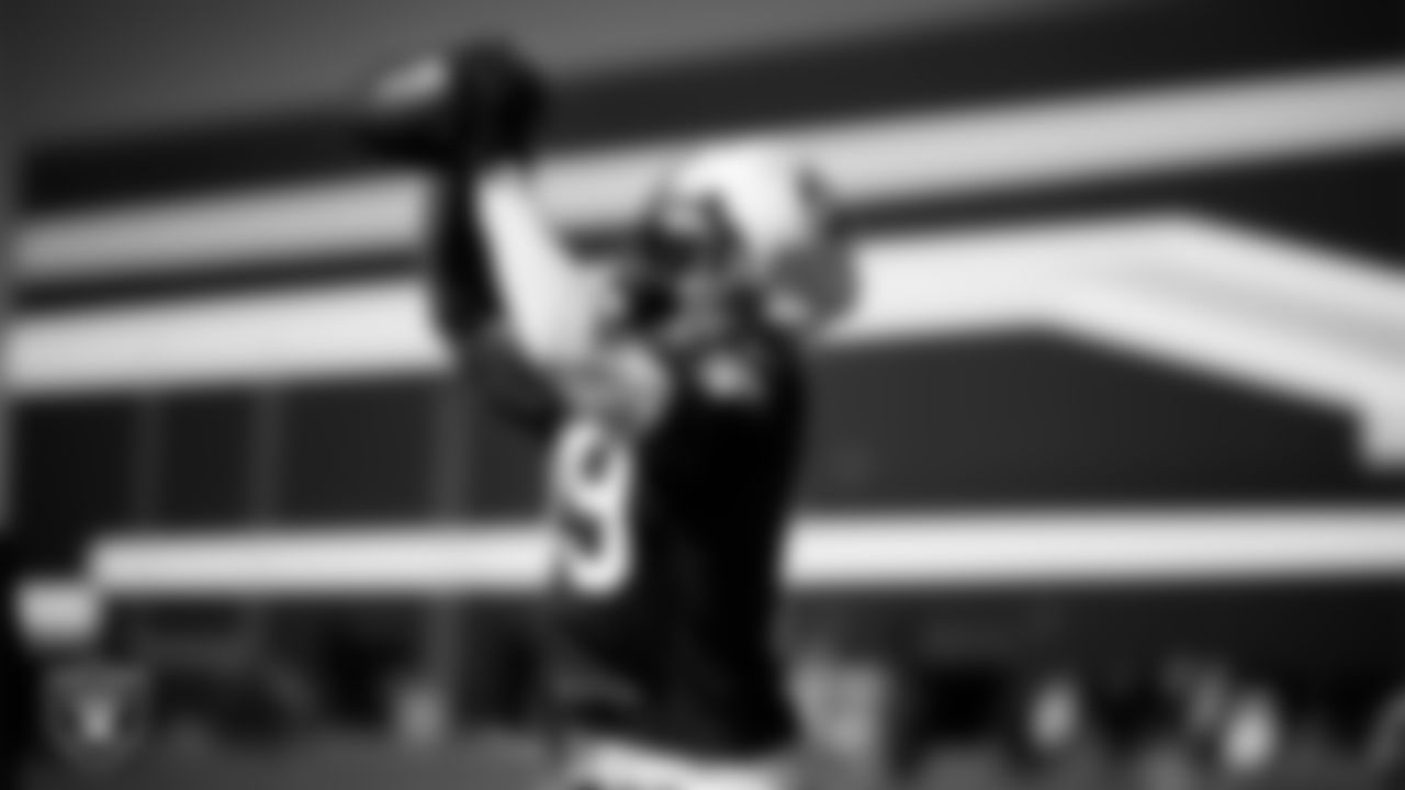 Las Vegas Raiders wide receiver DJ Turner (19) during practice at Intermountain Health Performance Center.