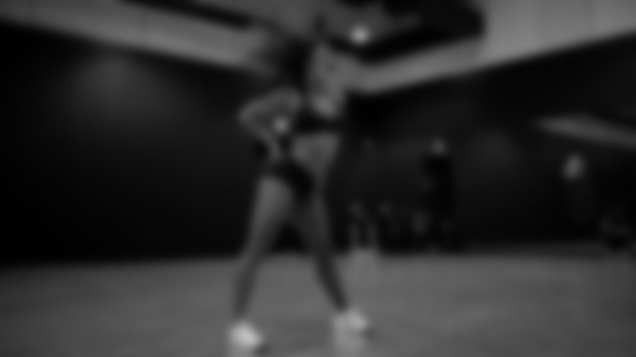 A dancer during a recruitment clinic at The Studio.