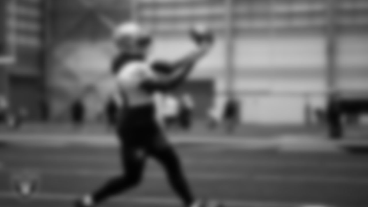 Las Vegas Raiders linebacker Jamal Adams (33) during practice at Intermountain Health Performance Center.