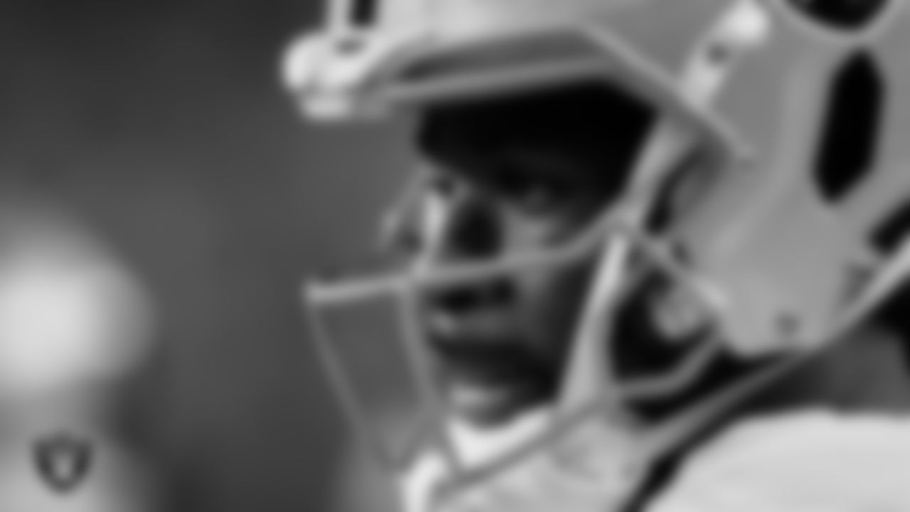 Las Vegas Raiders wide receiver Dont'e Thornton Jr. (10) on the field during the regular season away game against the Denver Broncos at Empower Field at Mile High.