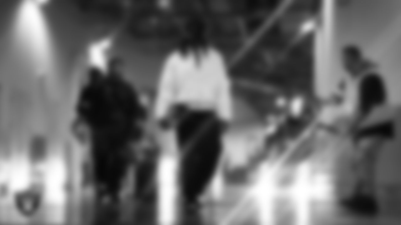 Las Vegas Raiders running back Ashton Jeanty (2) arrives to the regular season away game against the Los Angeles Chargers at SoFi Stadium.