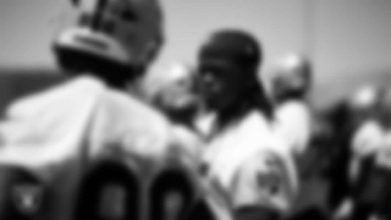 Las Vegas Raiders wide receiver Ketron Jackson Jr. (85) at an Organized Team Activity (OTA) at Intermountain Health Performance Center.