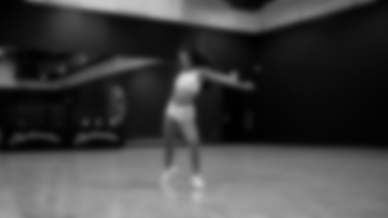 A dancer during a recruitment clinic at The Studio.