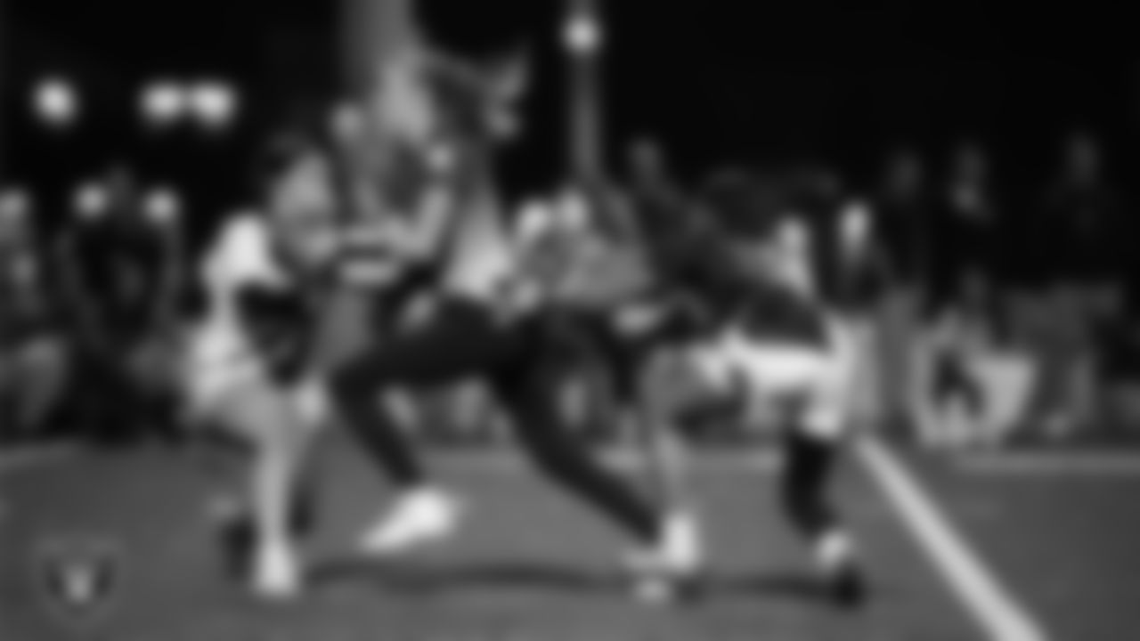 Athletes compete in a 2025 Middle School Flag Football Championship game at All American Park.