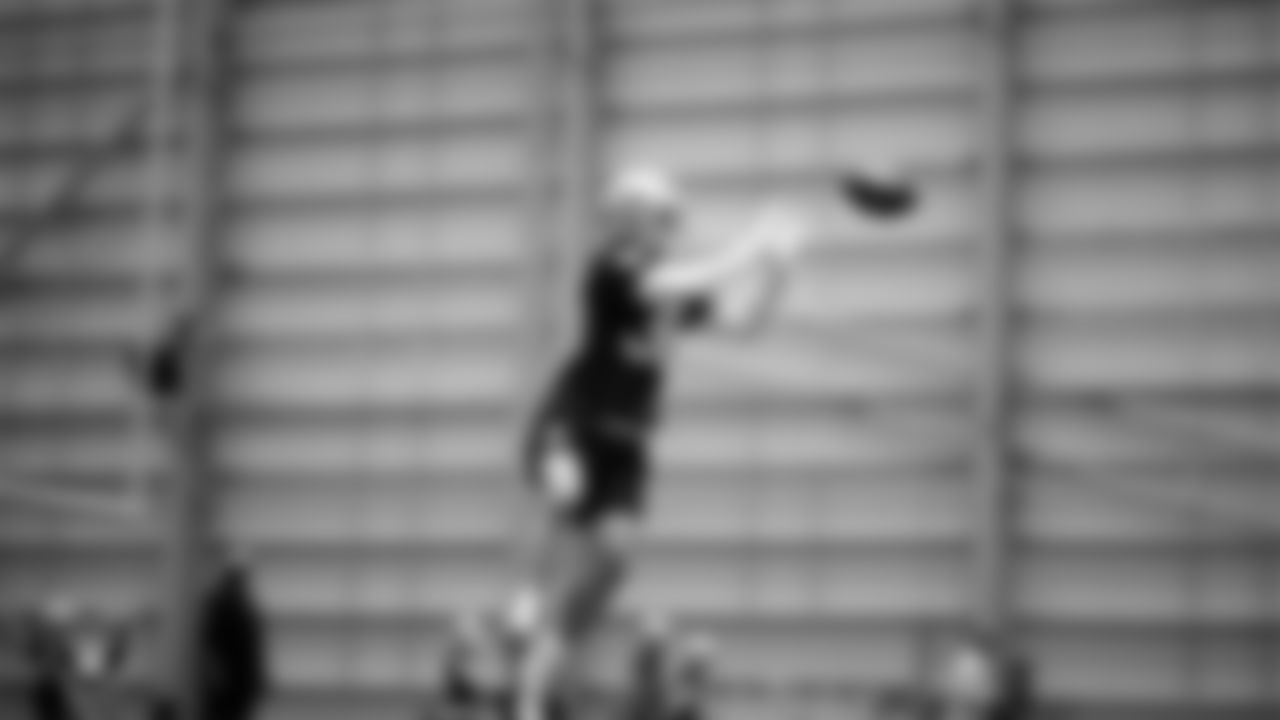 Las Vegas Raiders safety Hudson Clark (38) at an Organized Team Activity (OTA) at Intermountain Health Performance Center.