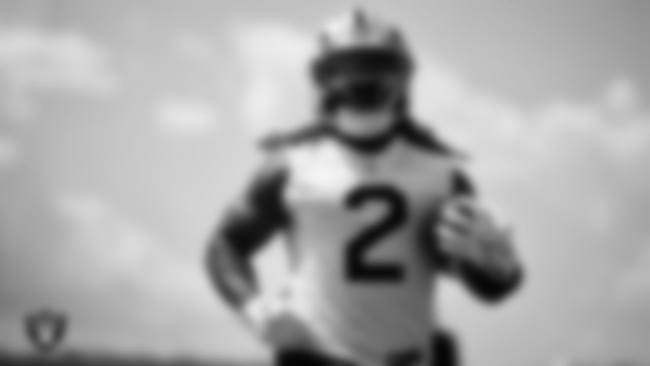 Las Vegas Raiders running back Ashton Jeanty (2) at an Organized Team Activity (OTA) at Intermountain Health Performance Center.