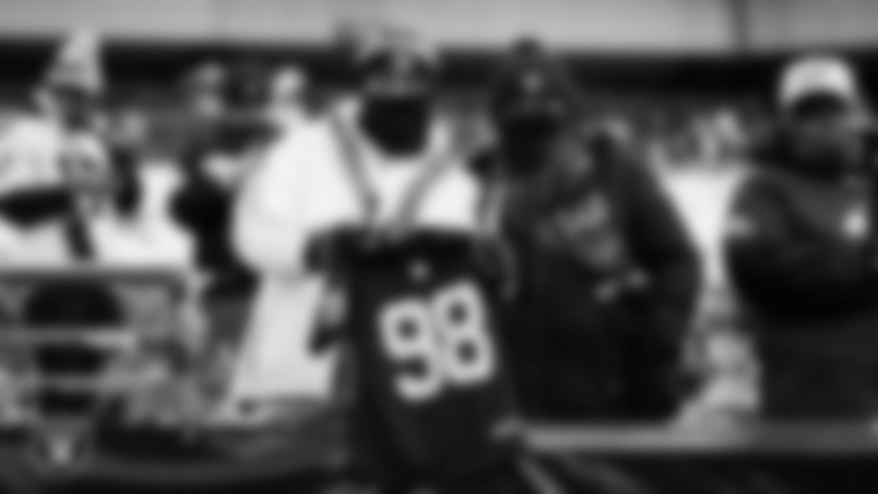 Fans before the Las Vegas Raiders' regular season away game against the Philadelphia Eagles at Lincoln Financial Field.