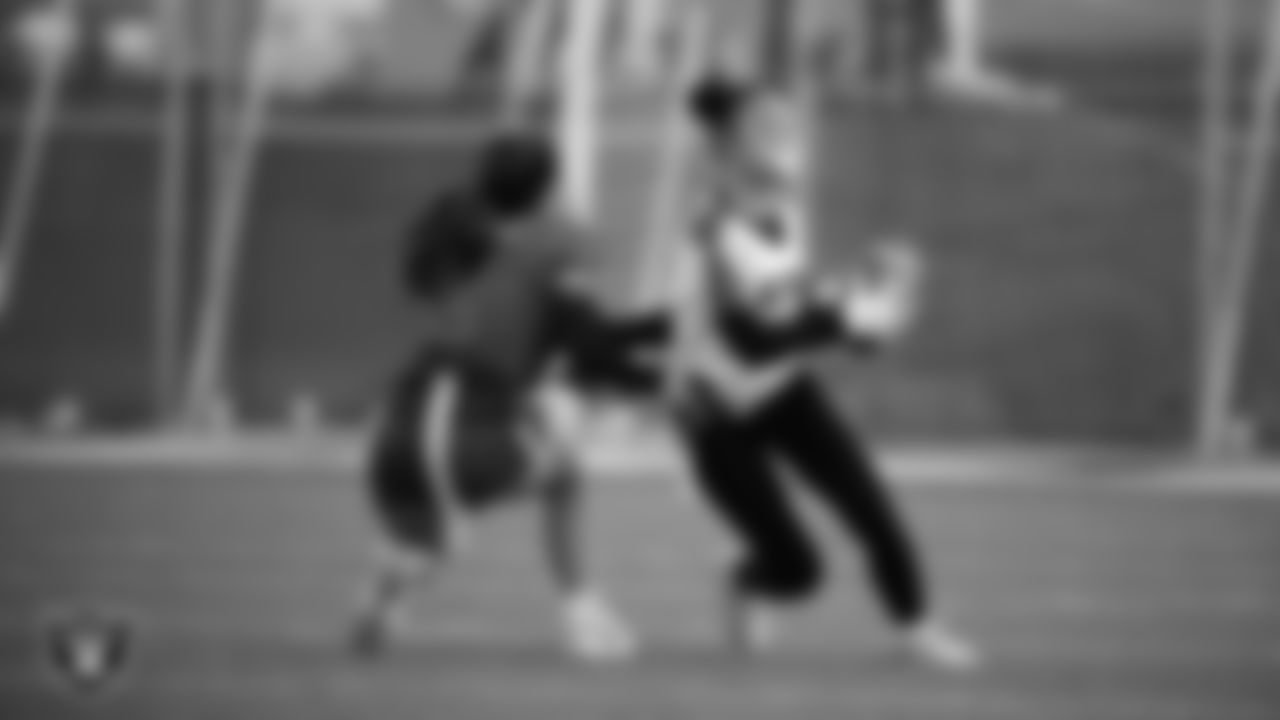 Mater East Academy hosts Las Vegas High School during the Las Vegas Raiders' High School Flag Football Showcase game at Mater East Academy.