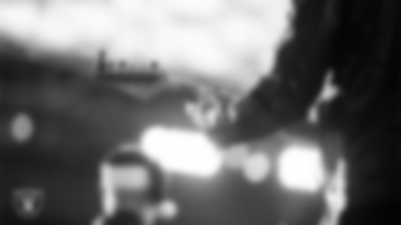 The Raiders House Band before the regular season home game against the New York Giants at Allegiant Stadium.