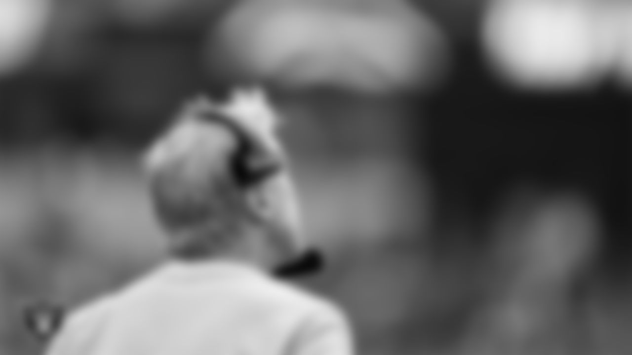 Las Vegas Raiders Head Coach Pete Carroll on the sidelines during the regular season away game against the Los Angeles Chargers at SoFi Stadium.