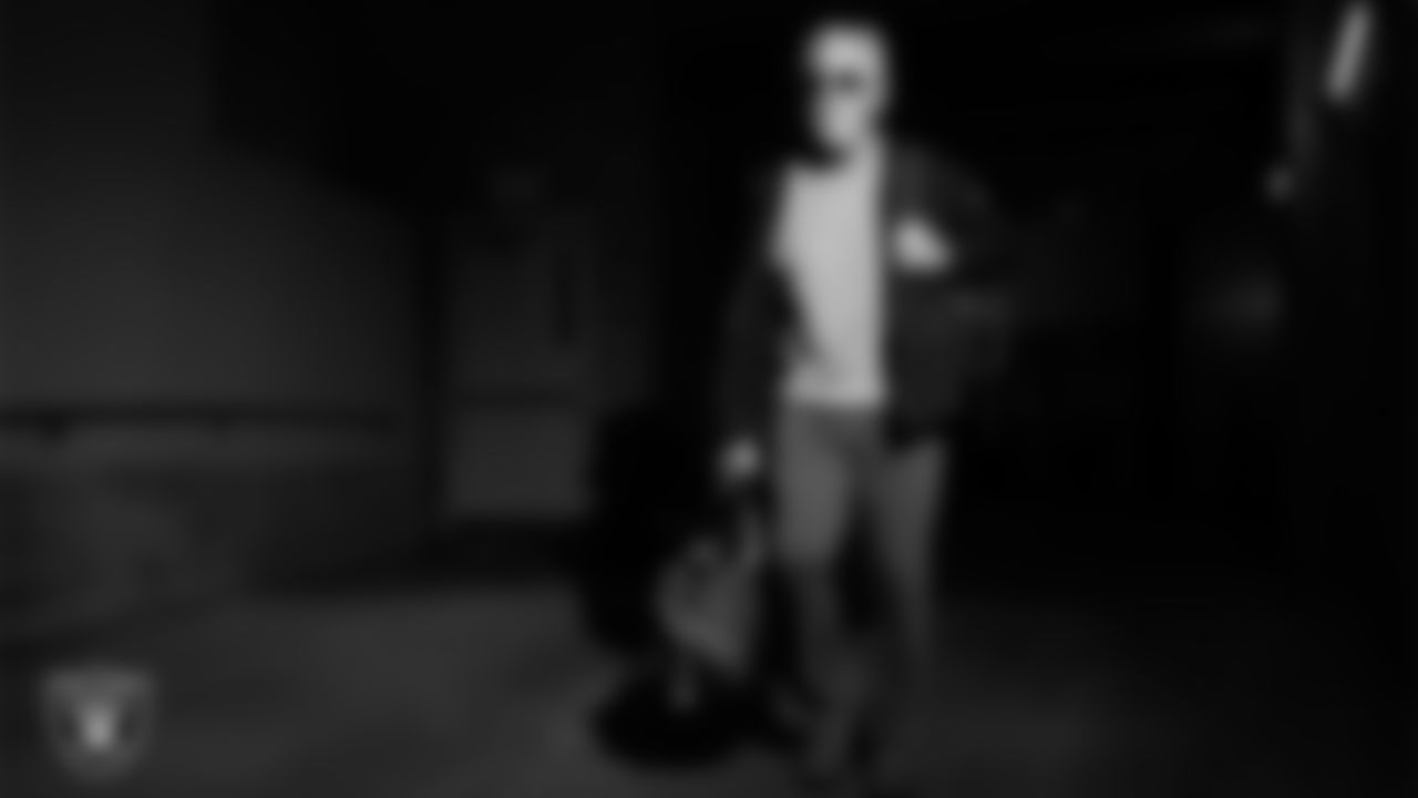 Las Vegas Raiders Head Coach Pete Carroll arrives to the regular season away game against the Houston Texans at NRG Stadium.