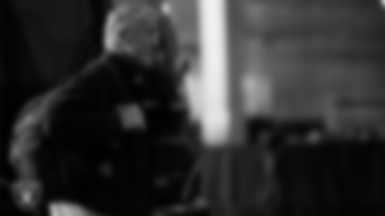 Las Vegas Raiders Head Coach Pete Carroll arrives to the regular season home game against the Cleveland Browns at Allegiant Stadium.