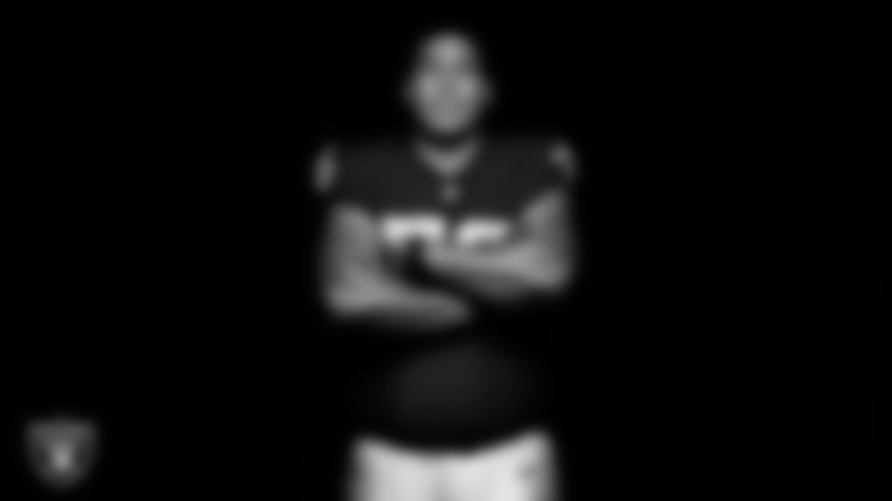 Las Vegas Raiders offensive lineman Laki Tasi (79) poses for a photo at the 2025 Las Vegas Raiders Media Day.