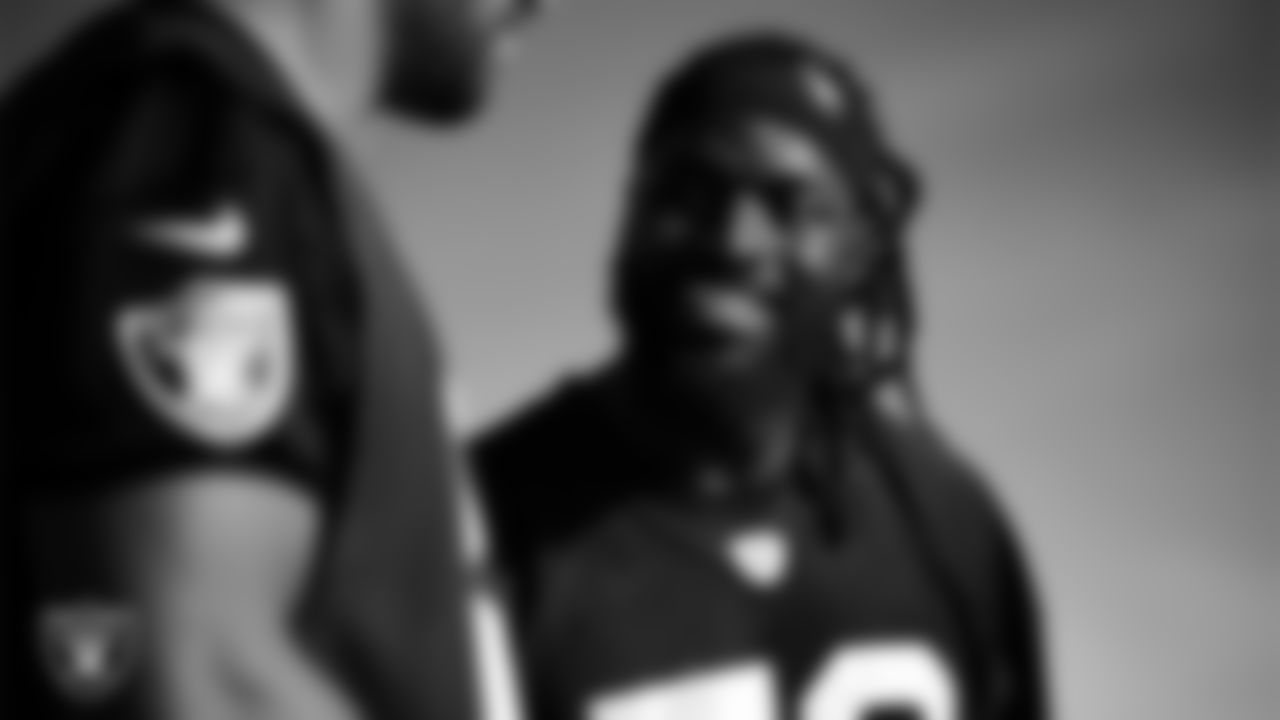 Las Vegas Raiders tight end Ian Thomas (80) during practice at Intermountain Health Performance Center.