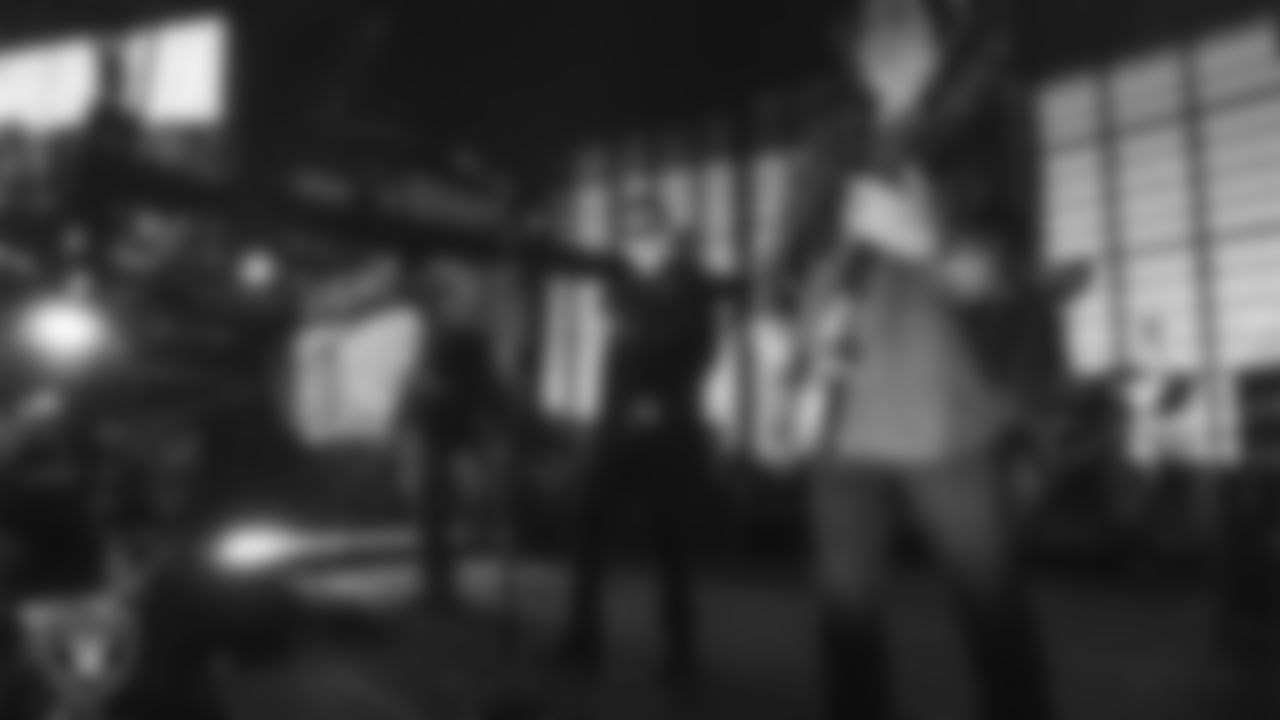 Rock band Stone Temple Pilots performs during halftime at the Las Vegas Raiders' regular season home game against the Denver Broncos at Allegiant Stadium.