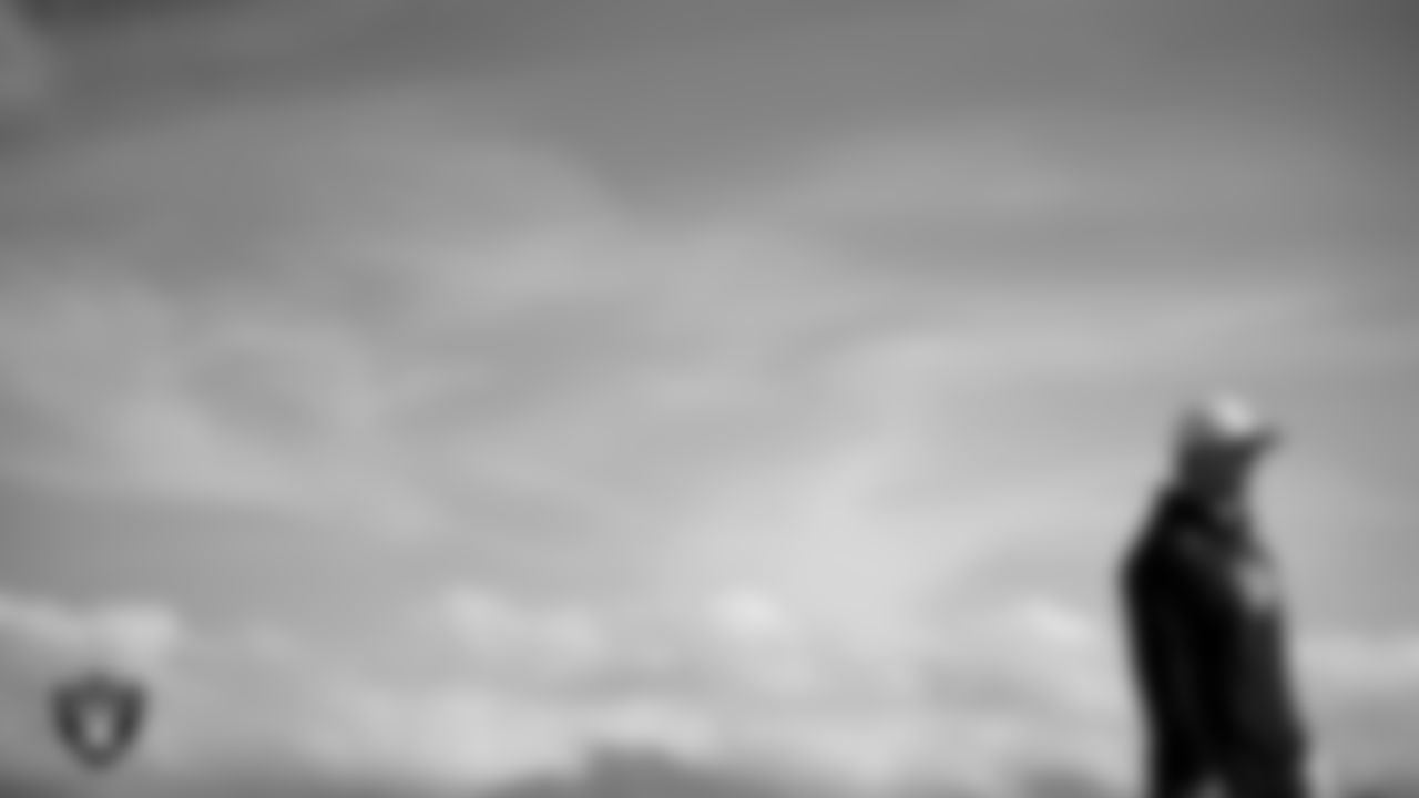 Las Vegas Raiders senior vice president of football operations and strategy Mark Thewes during practice at Intermountain Health Performance Center.