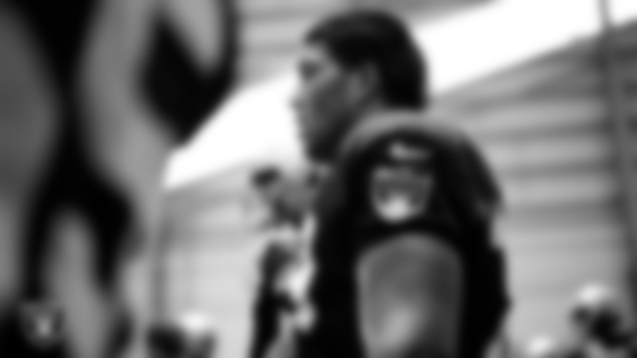 Las Vegas Raiders offensive lineman Laki Tasi (79) on the field for practice at 2025 Training Camp at Intermountain Health Performance Center.