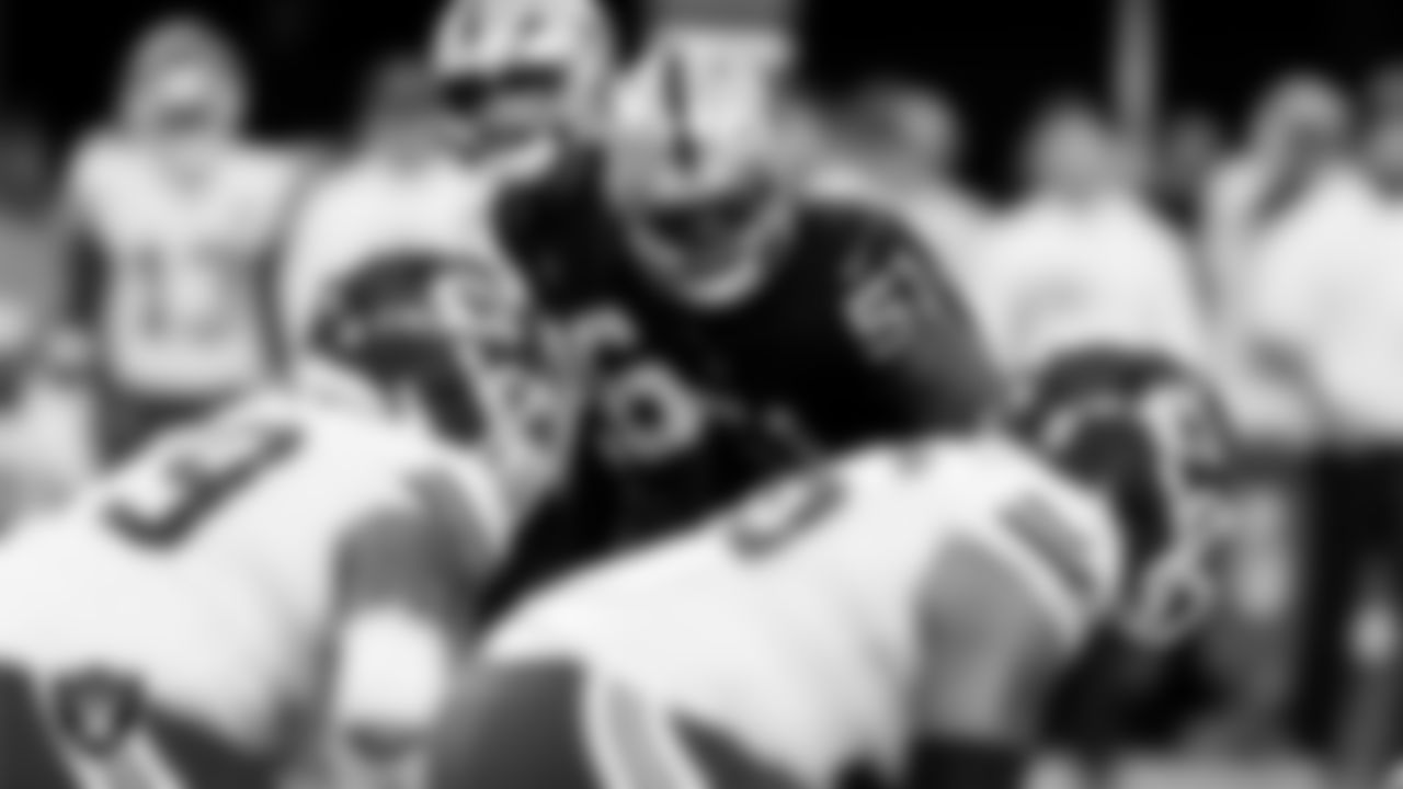 Las Vegas Raiders defensive end Malcolm Koonce (51) during the regular season home game against the Kansas City Chiefs at Allegiant Stadium.