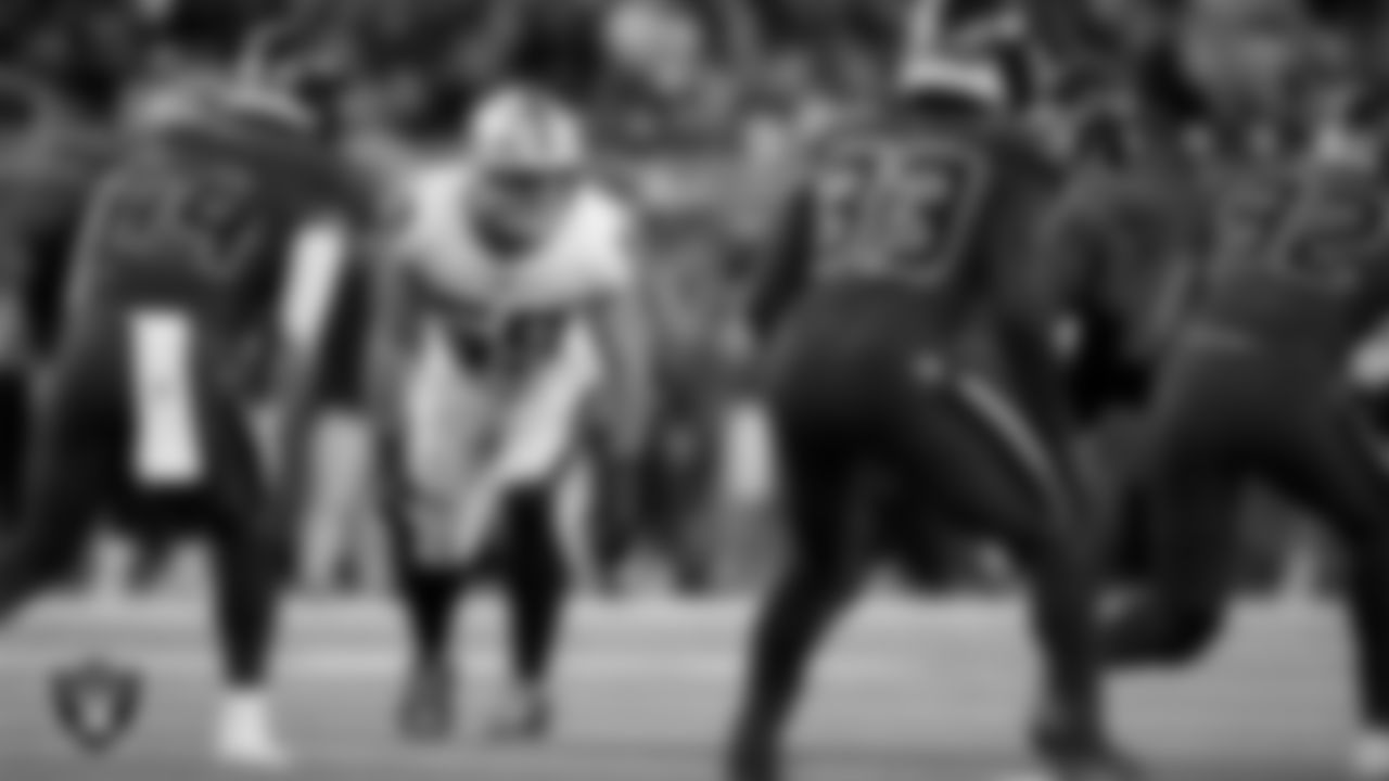 Las Vegas Raiders linebacker Jon Rhattigan (59) during the regular season away game against the Houston Texans at NRG Stadium.