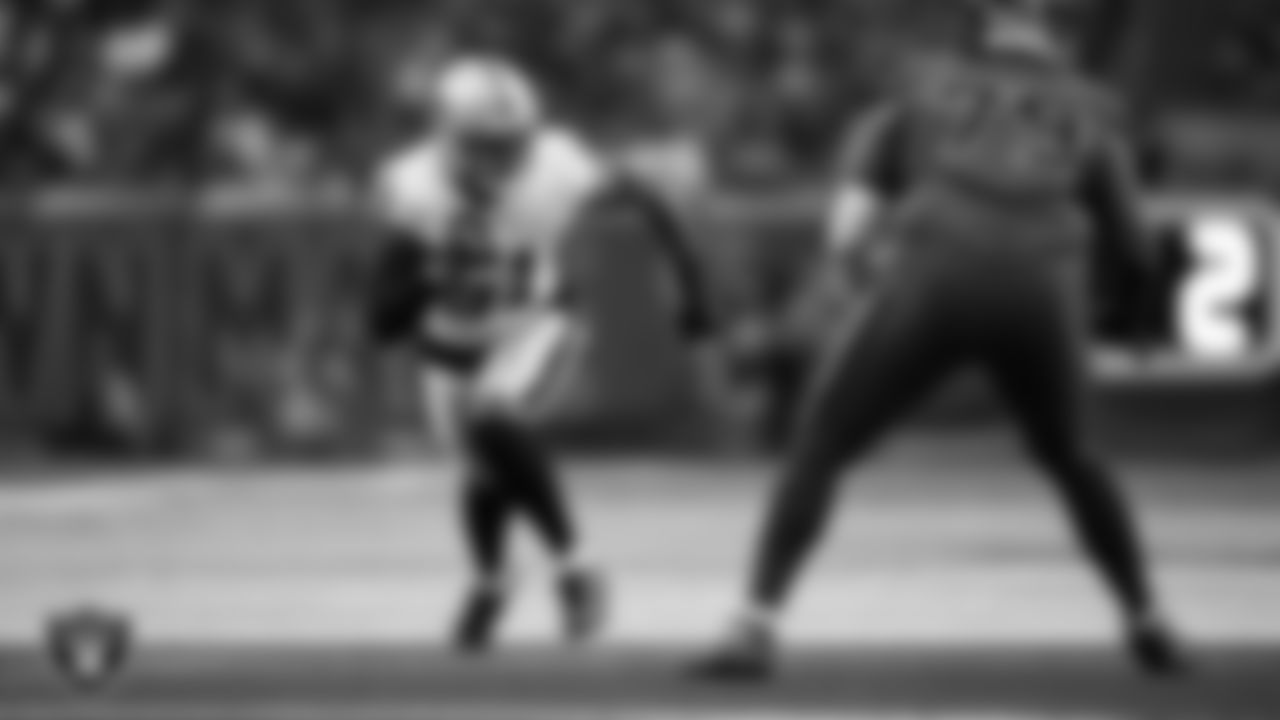 Las Vegas Raiders defensive end Malcolm Koonce (51) defends during the regular season away game against the Houston Texans at NRG Stadium.