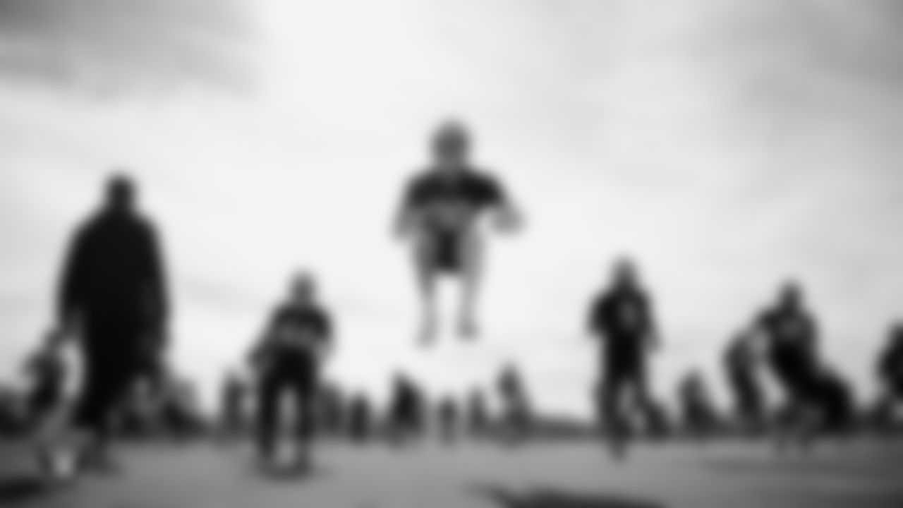 Las Vegas Raiders defensive end Maxx Crosby (98) during practice at Intermountain Health Performance Center.