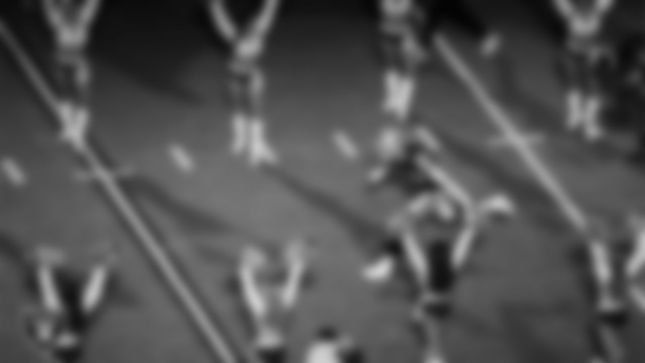 Las Vegas Raiders defensive end Maxx Crosby (98) is introduced onto the field before the regular season home game against the Dallas Cowboys at Allegiant Stadium.