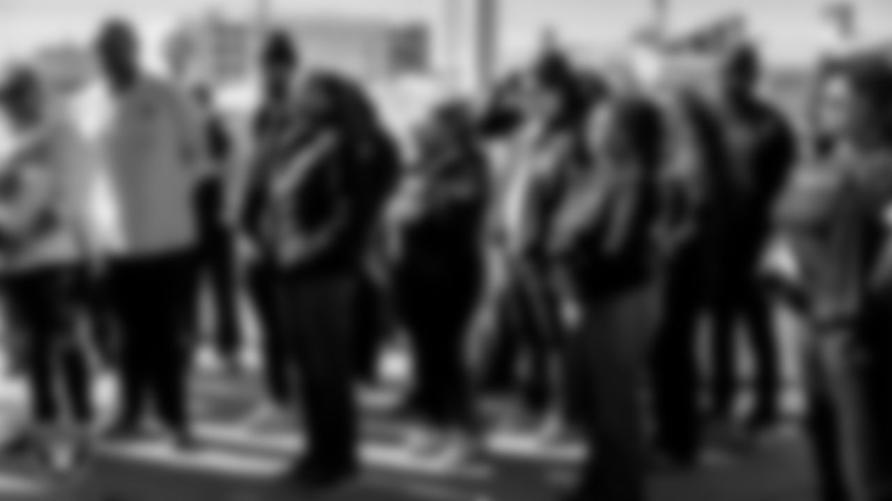 Attendees tour the Obodo Community Gardens during the Historic Westside Tour.