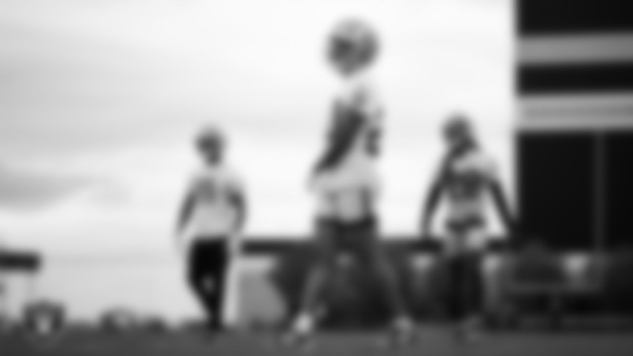 Las Vegas Raiders safety Isaiah Pola-Mao (20) during practice at Intermountain Health Performance Center.