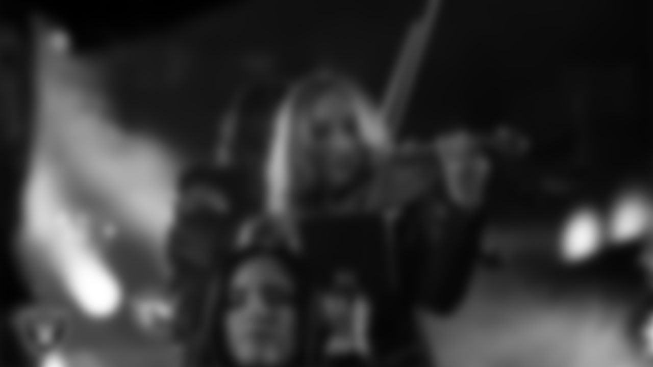 The Raiders House Band performs before the regular season home game against the Dallas Cowboys at Allegiant Stadium.