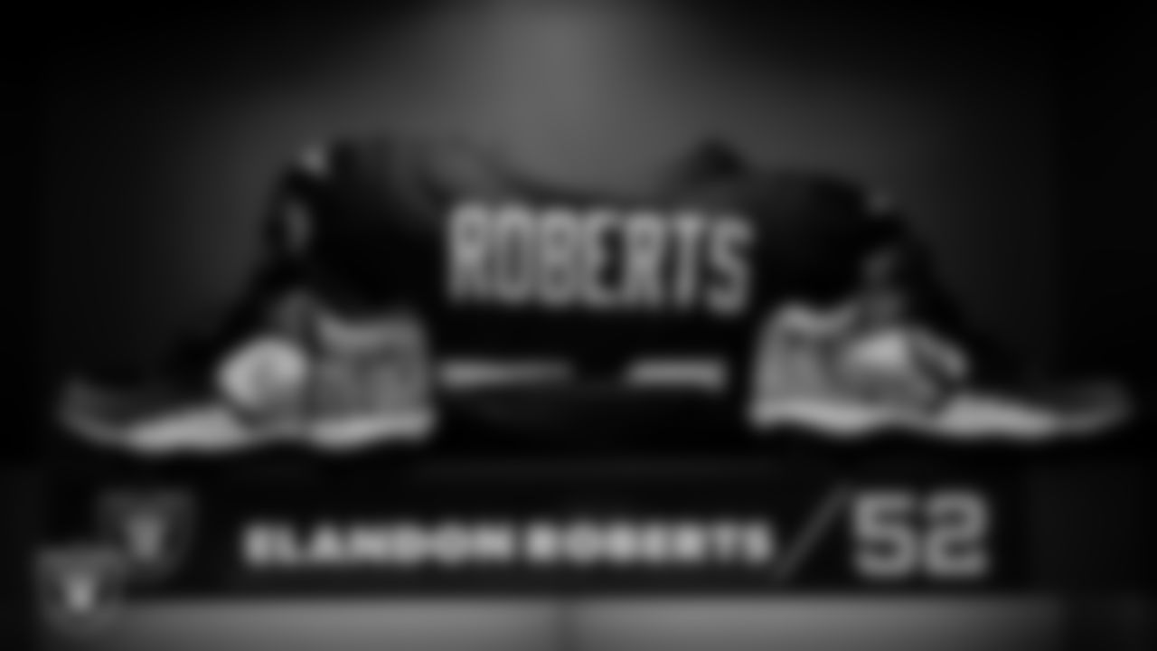 Cleats in the locker room prior to the Las Vegas Raiders' arrival for their regular season home game against the Cleveland Browns at Allegiant Stadium.