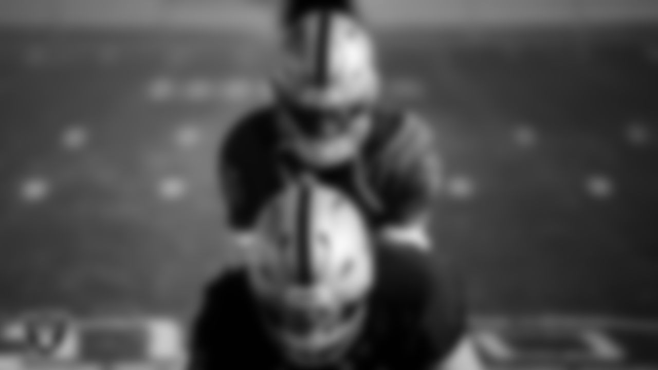 Las Vegas Raiders quarterback Geno Smith (7) during practice at Intermountain Health Performance Center.