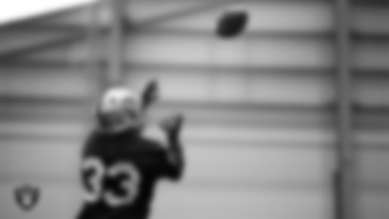 Las Vegas Raiders linebacker Jamal Adams (33) during practice at Intermountain Health Performance Center.