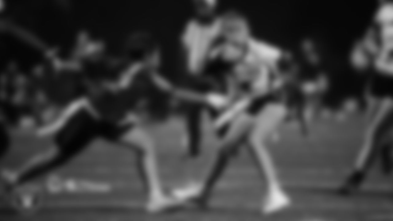 Athletes compete in a 2025 Middle School Flag Football Championship game at All American Park.