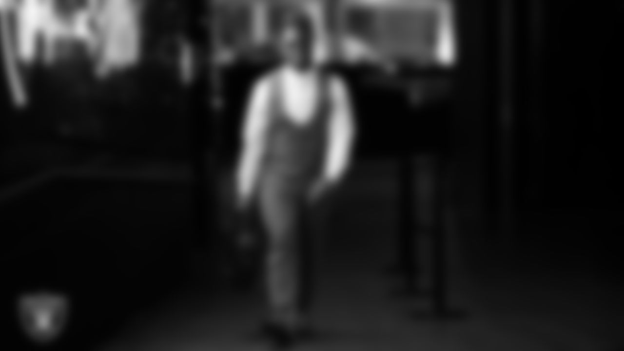 Las Vegas Raiders running back Ashton Jeanty (2) arrives to the regular season home game against the Dallas Cowboys at Allegiant Stadium.