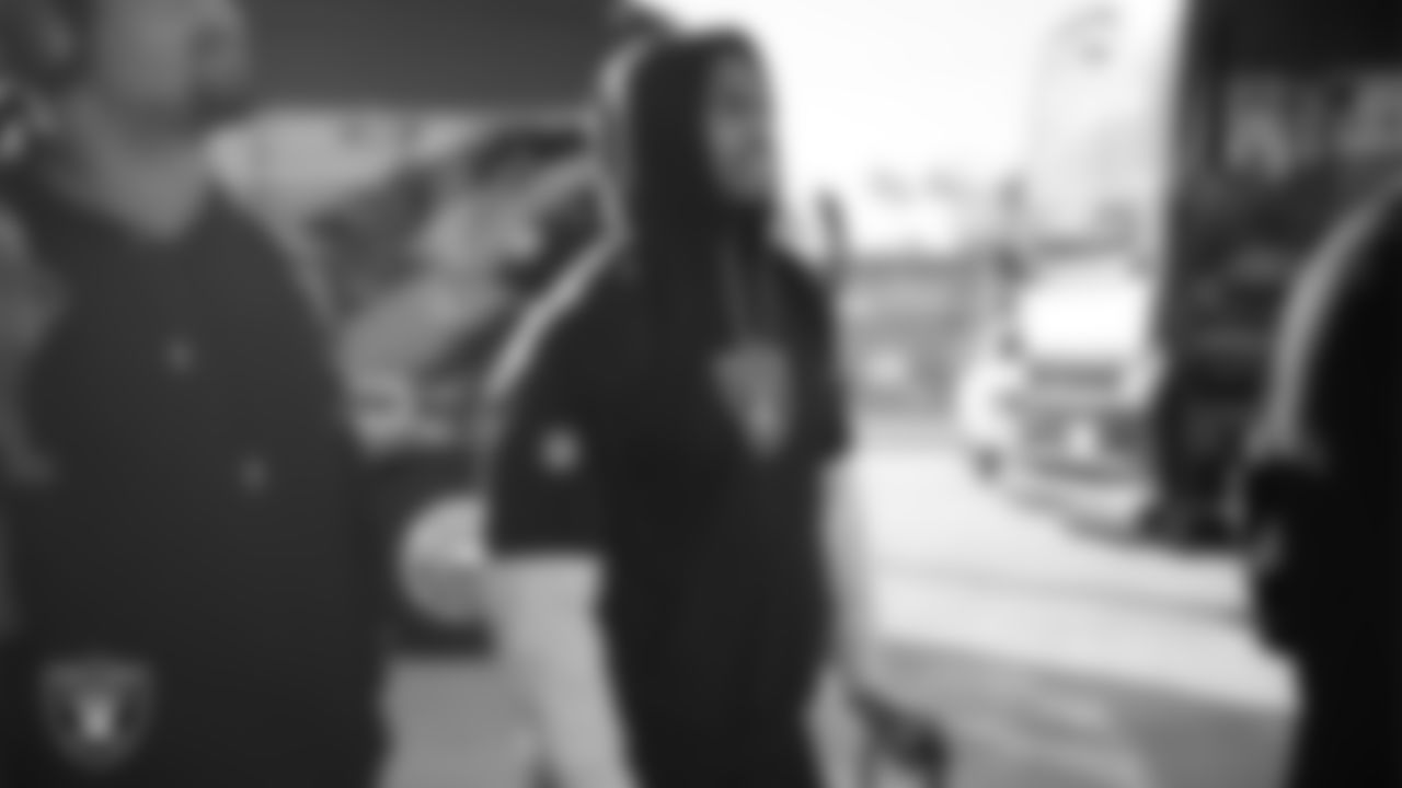 Las Vegas Raiders defensive end Charles Snowden (49) departs for the regular season away game against the Philadelphia Eagles.