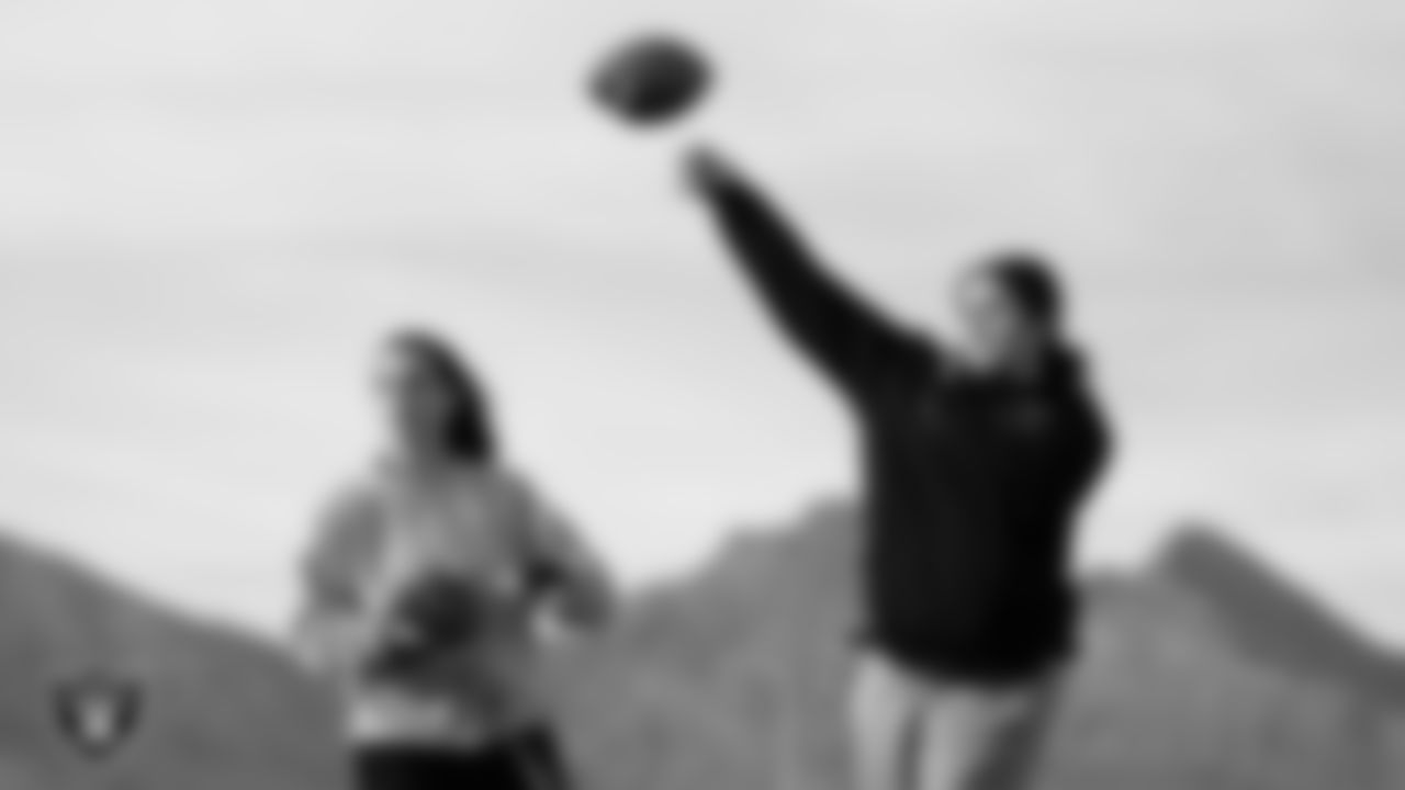 Members of the Palo Verde High School flag football team go through a drill during practice at Palo Verde High School.