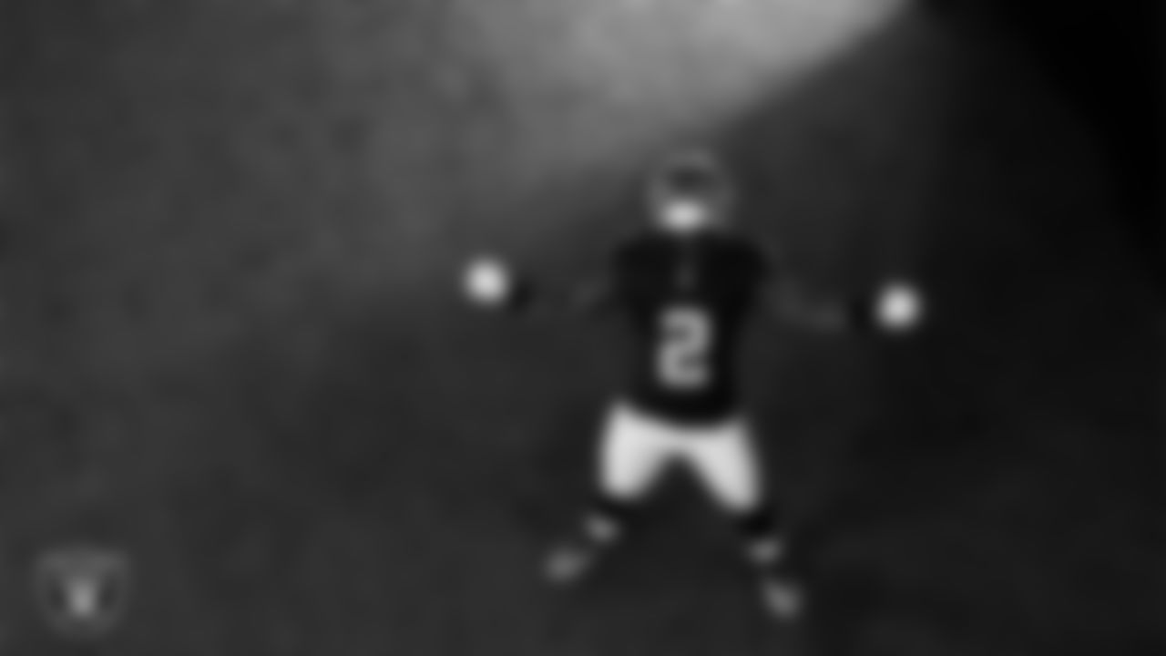 Las Vegas Raiders running back Ashton Jeanty (2) poses for a photo at the 2025 Raiders Media Day.