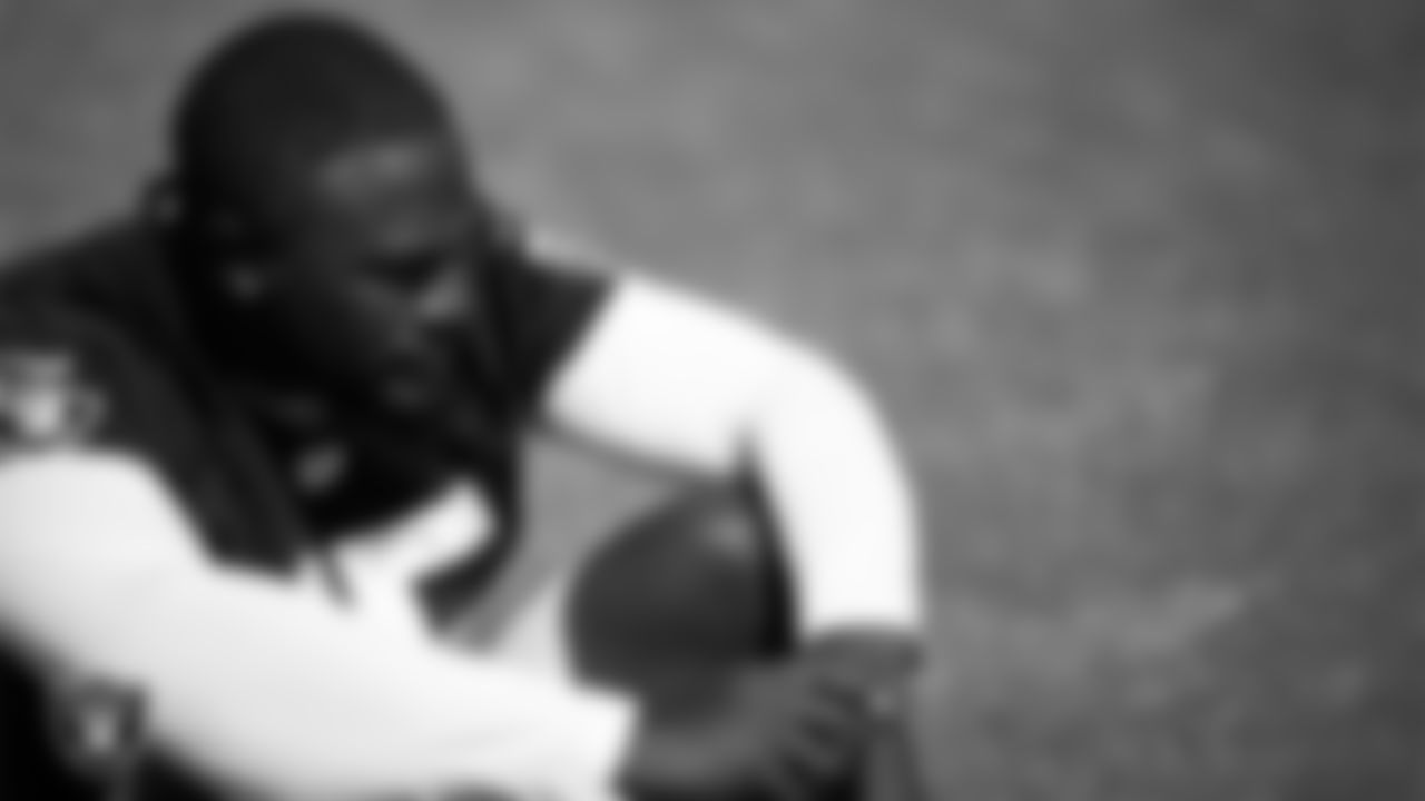 Las Vegas Raiders linebacker Devin White (45) at an Organized Team Activity (OTA) at Intermountain Health Performance Center.