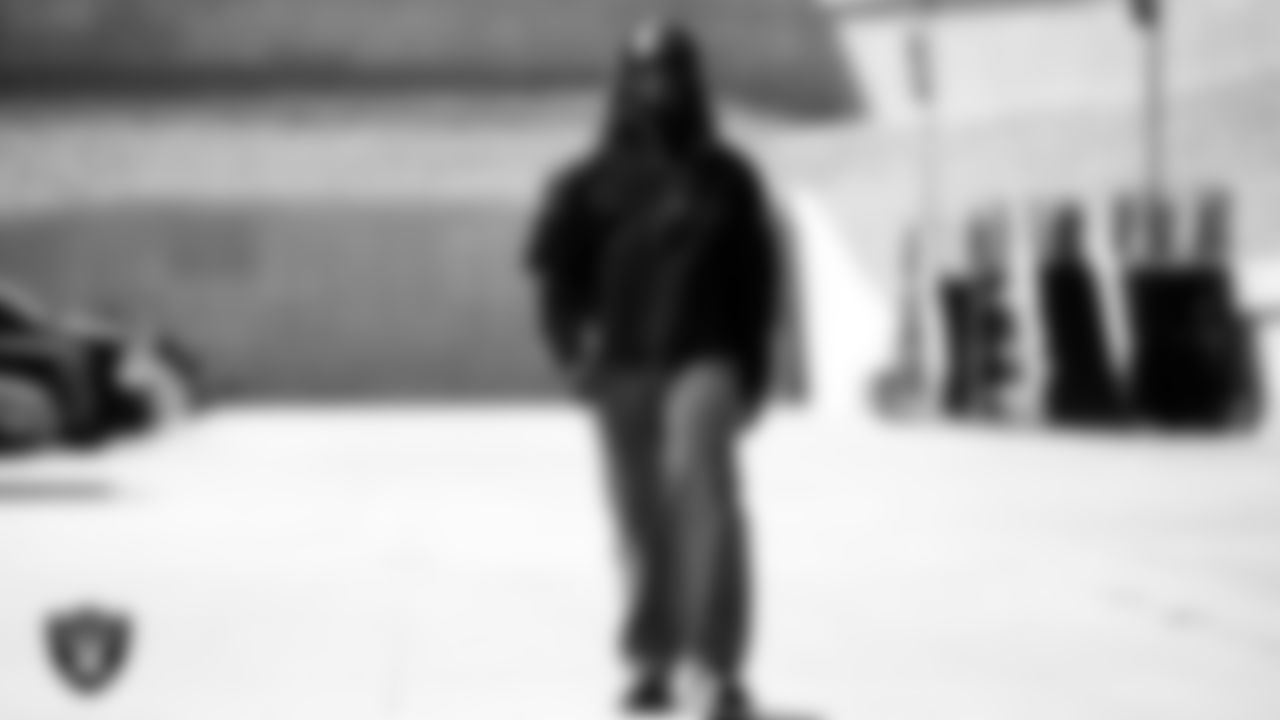 Las Vegas Raiders running back Ashton Jeanty (2) arrives to the regular season home game against the Jacksonville Jaguars at Allegiant Stadium.