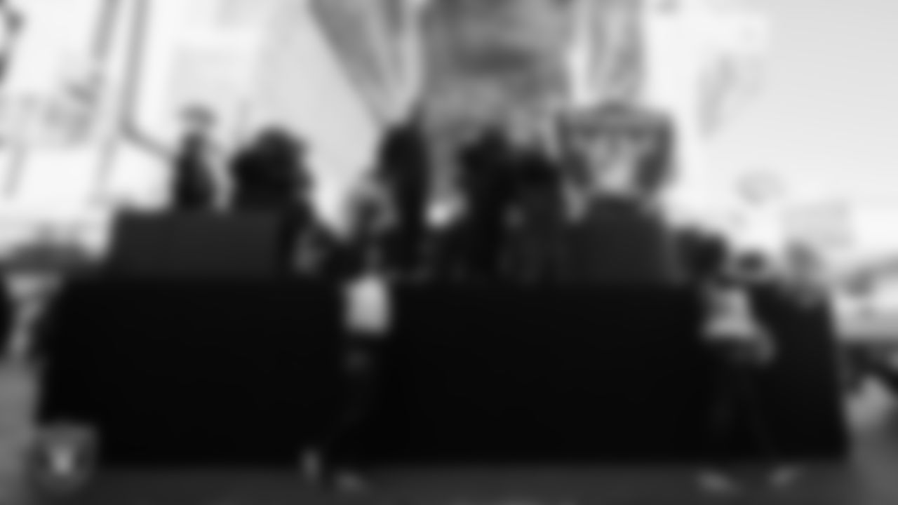 Members of the Las Vegas Raiders organization and their families during the Martin Luther King Jr. Day Parade in Downtown Las Vegas.