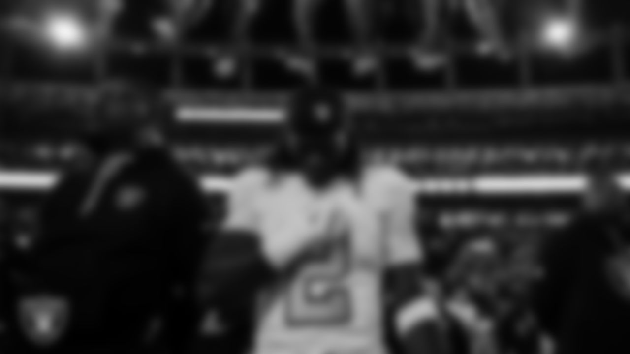 Las Vegas Raiders running back Ashton Jeanty (2) during the national anthem before the regular season away game against the Denver Broncos at Empower Field at Mile High.