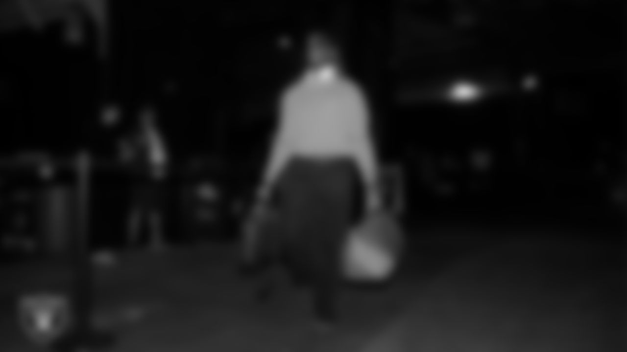 Las Vegas Raiders running back Ashton Jeanty (2) arrives to the regular season away game against the New England Patriots at Gillette Stadium.