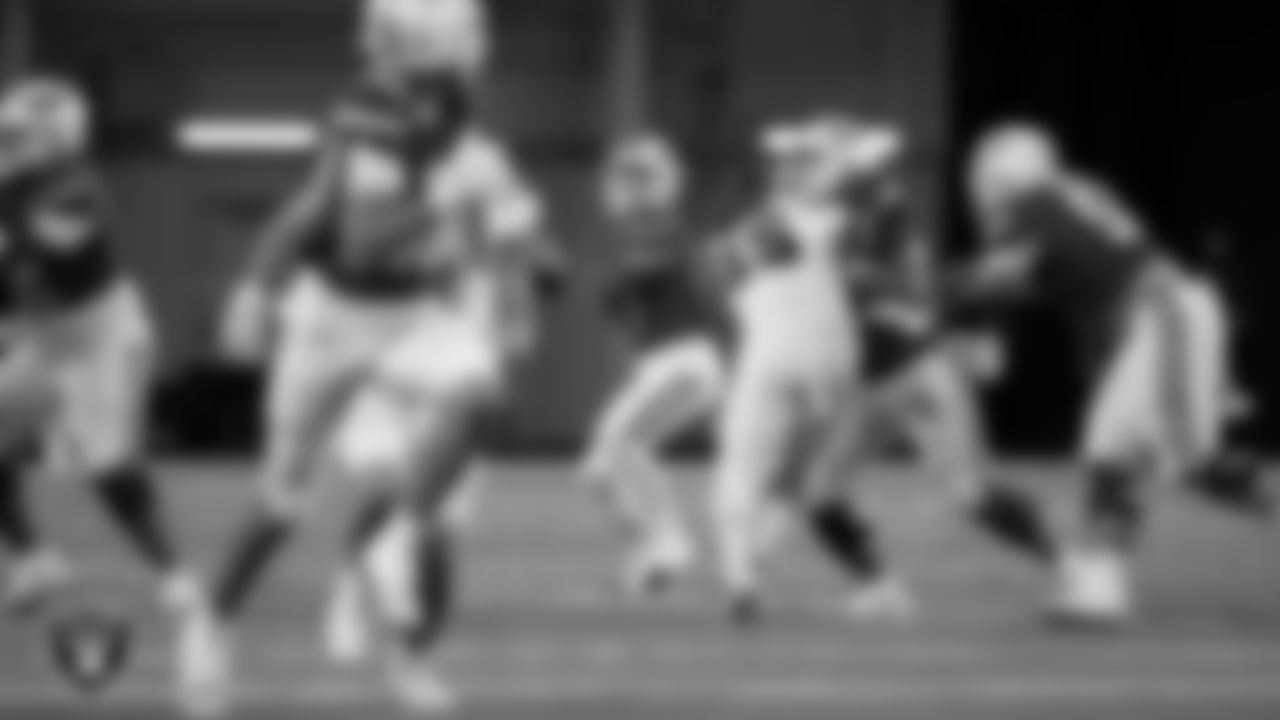Arbor View High School and Bishop Gorman High School face off in the NIAA 5A Division State Championship football game at Allegiant Stadium.